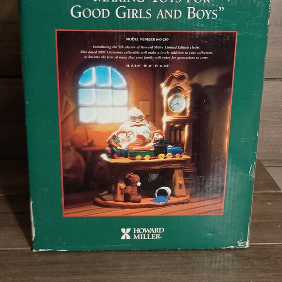 Vintage Howard Miller Making Toys For Good Girls and Boys Sculpture 1997 - Picture 11 of 13